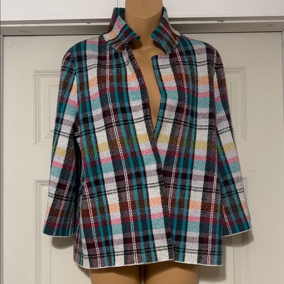 Anthropologie Multicolor Plaid Button Down Shirt - Picture 5 of 7